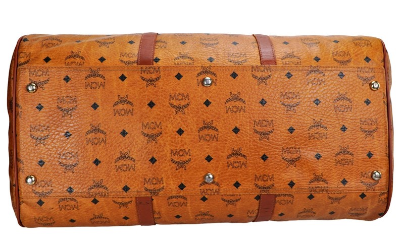 Authentic MCM Visetos Monogram Oversized Shoulder Crossbody Duffle Bag Germany gallery