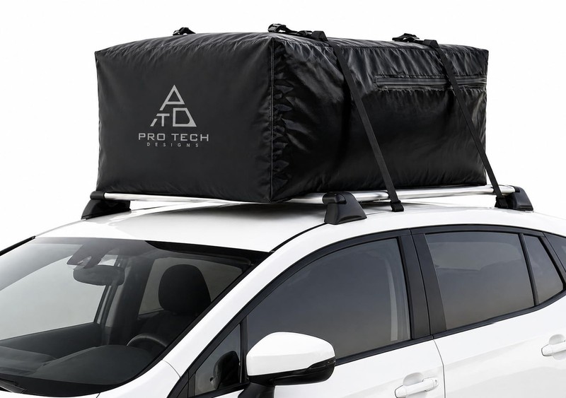 Voyager 15 Waterproof Rooftop Cargo Carrier Bag, 15 Cubic Feet Vehicle Roof S...