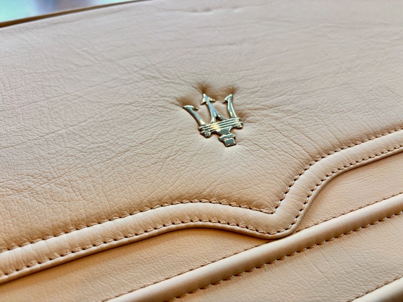 [Rare] Maserati Leather Luggage Set - Beige (4 pieces + 2 accessories) gallery