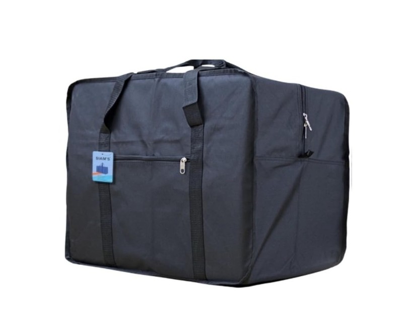 Extra Large Foldable Heavy Duty Duffel Bag with Zippers for Travel and Cargo