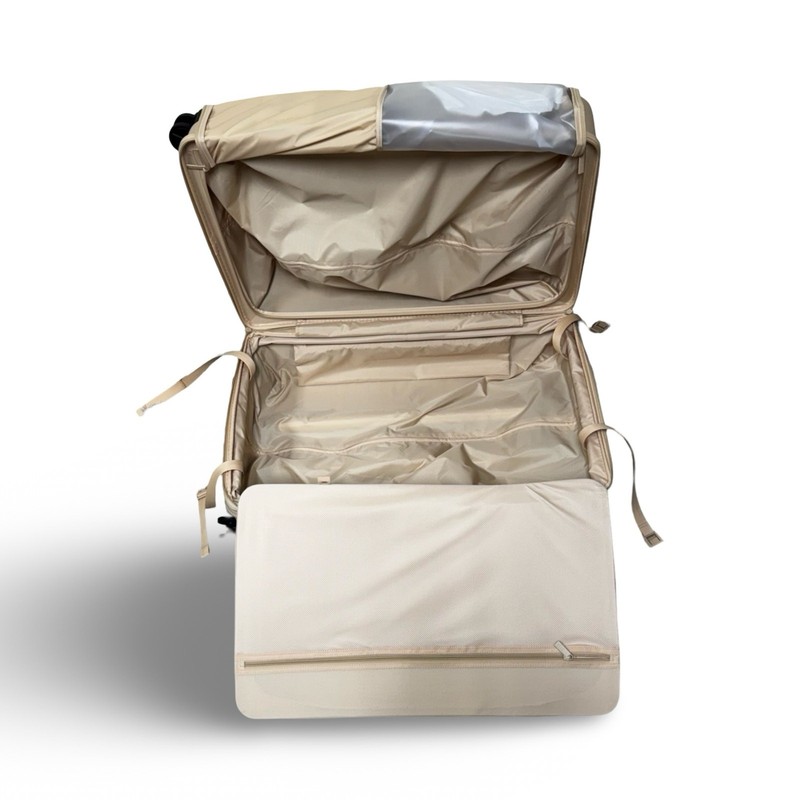 BÉIS Large Check-In Roller- Beige gallery