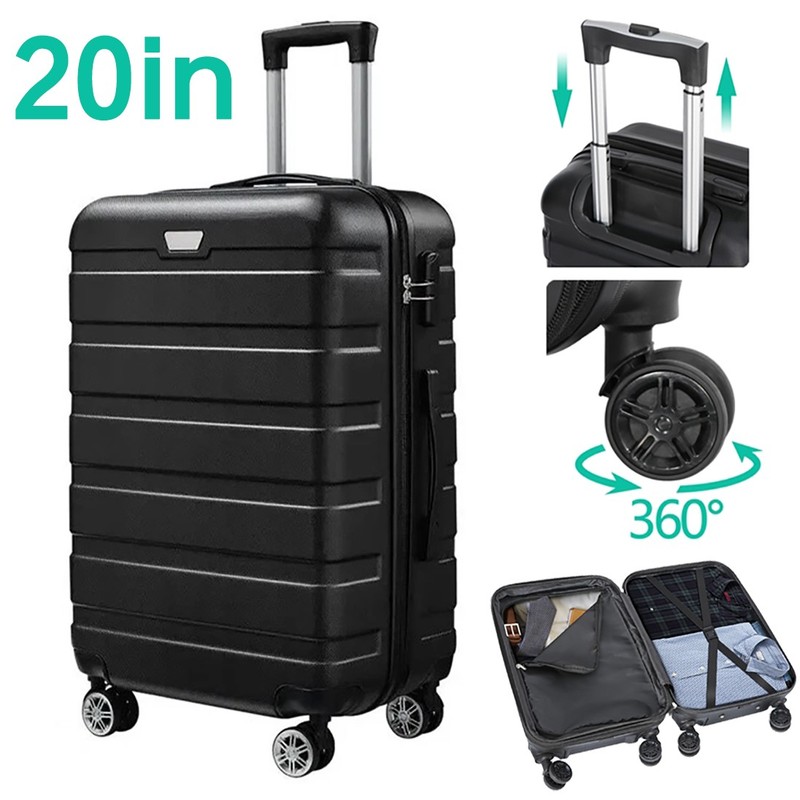Hardside Carry On Luggage 20" Suitcase Spinner Wheels TSA Lock Airline Approved gallery