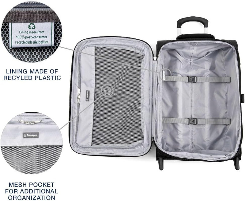 Maxlite 5 Softside Expandable Upright 2 Wheel Carry-On Luggage, Lightweight, 21- gallery