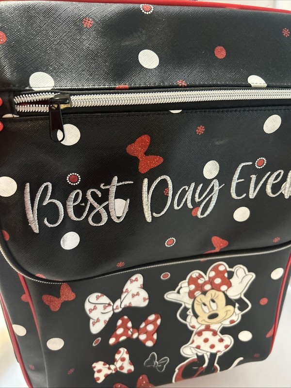Disney Minnie Mouse BEST DAY EVER Rolling Suitcase, Disney Here We Come! gallery