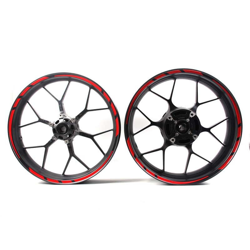 Arashi Red Wheel Rim Strips Tape Stickers Decals for All 17″ Motorcycle CBR10…