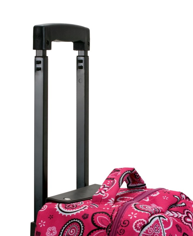 Double Handle Rolling Backpack Bandana Design 17 Inch School Travel Bookbag gallery