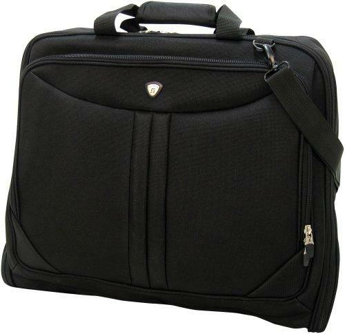 Olympia Luggage Deluxe Garment Bag, Black
