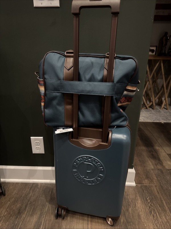 Pendleton Multi Color Aztek Luggage Set Carry On Spinner & Weekend Satchel-NWT gallery