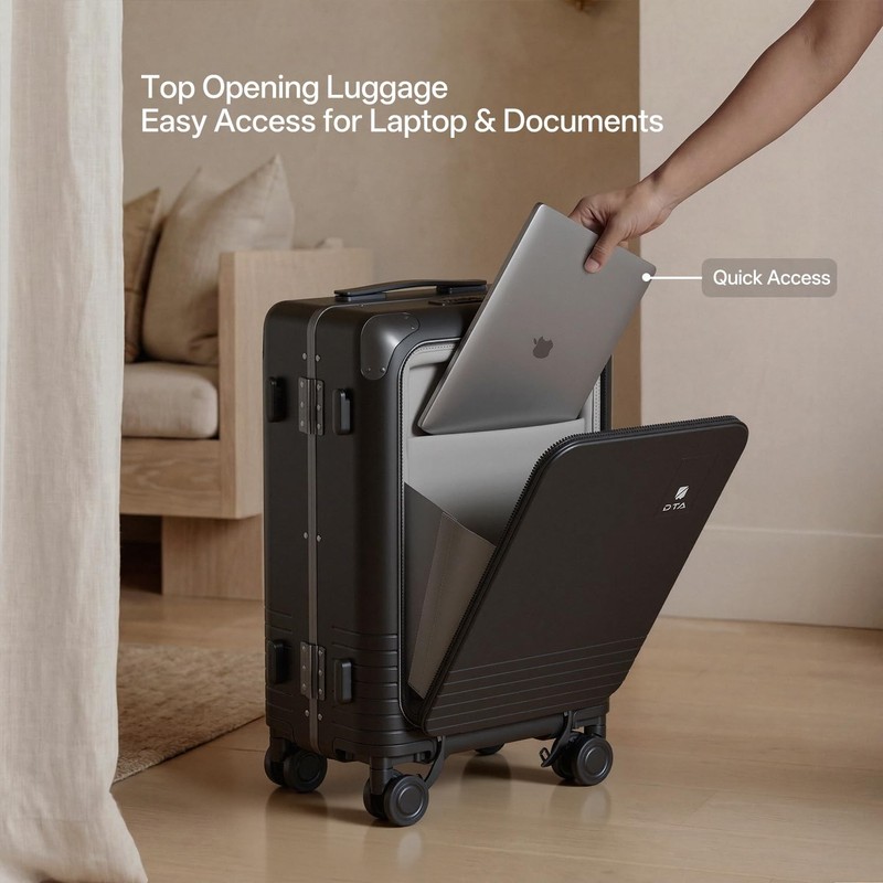 Top Opening PC Hard Shell 20-inch International Carry On Luggage - Zipperless... gallery