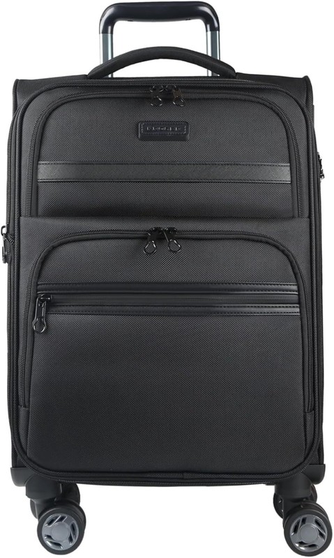 KROSER Softside Expandable 20″ Carry On Luggage with Spinner Wheels & TSA Lock