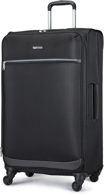 28" Large Checked Softside Expandable Suitcase with 360-Degree Multi-Directional gallery