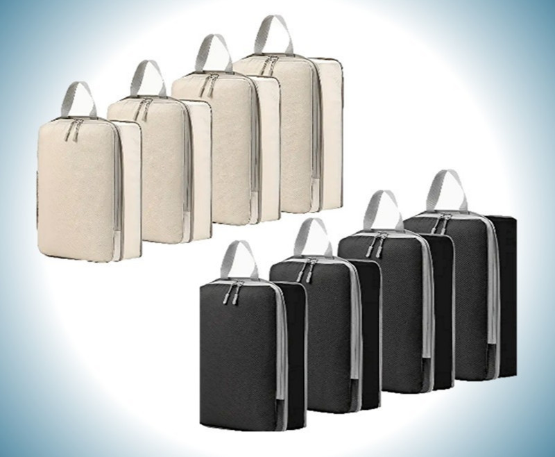 Packing Cubes Compression Travel 4pc Set Lightweight Luggage Compressible Choice gallery