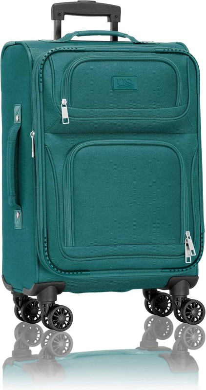 Rio Lightweight Teal Carry-on Suitcase, Spinner Wheels gallery