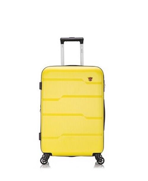 DUKAP Rodez 24″ Lightweight Hardside Spinner Luggage Suitcase Yellow