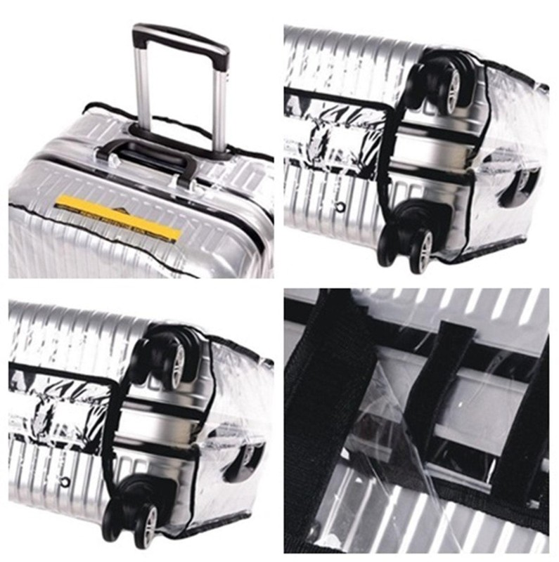 Waterproof Transparent Protective Suitcase Cover for all Suitcase Size 20"~30" gallery