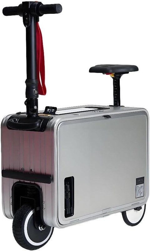30L Electric Luggage Smart Riding Scooter Suitcase 20″ Traval + Seat LED