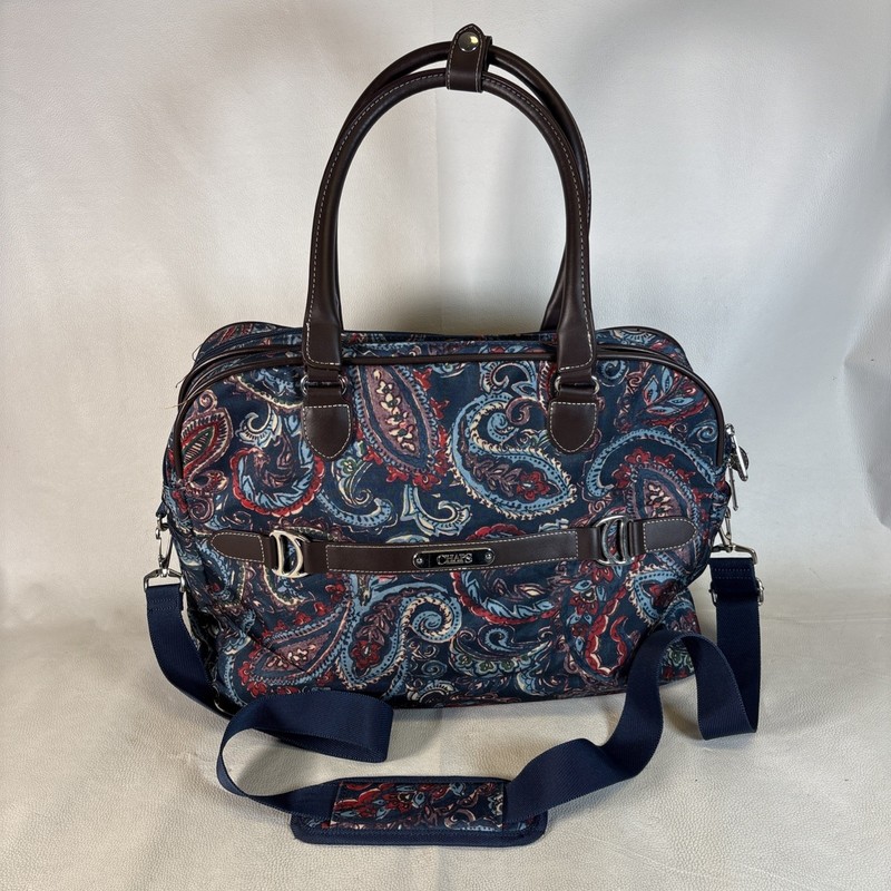 Chaps Ralph Lauren Paisley Carry-On Travel Luggage Bag