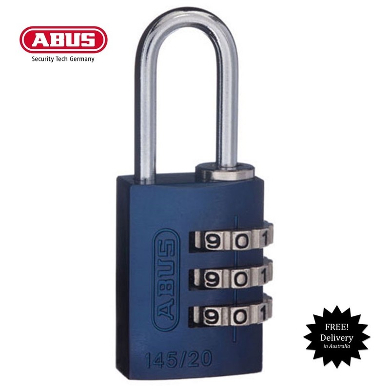 ABUS 20mm -Combination Padlock-Resettable-BLUE
