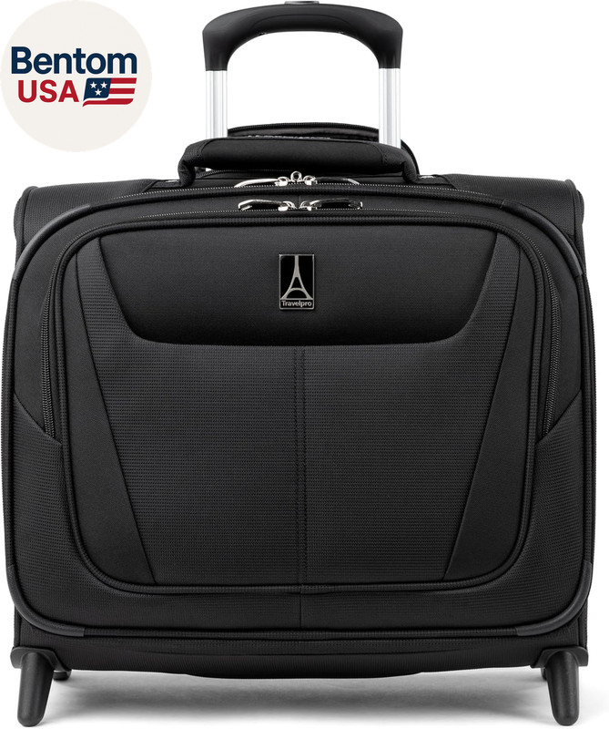 Maxlite 5 Softside Lightweight Rolling Underseat Tote Upright 2 Wheel Bag, Men a gallery