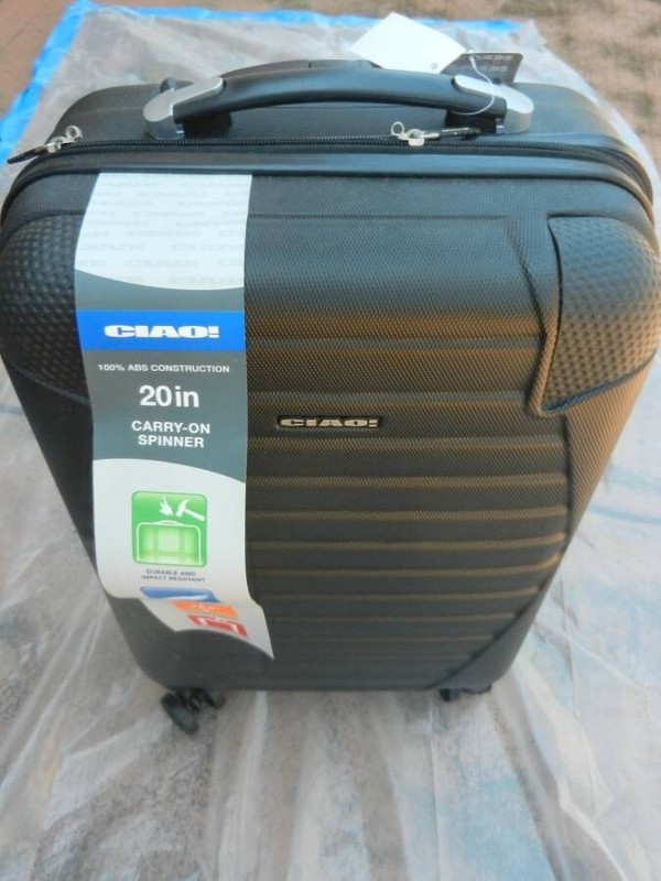 CIAO 20″ Hardside Expandable Carry-On Suitcase Luggage with Spinner Wheel