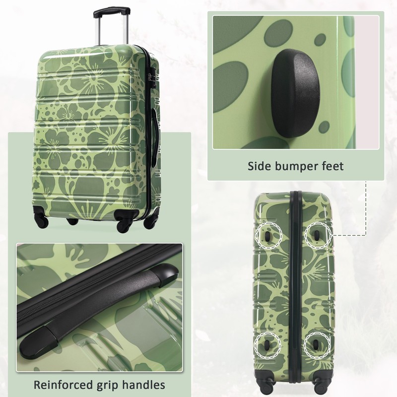 3 Piece Luggage Set Hardshell Carry on Suitcase with Spinner & Lock 20''24''28'' gallery