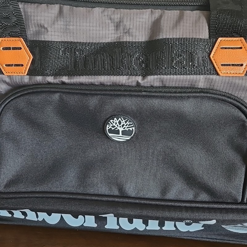 Timberland Highgate Spring Collection 22" Duffle Travel Bag Gray Orange Black gallery