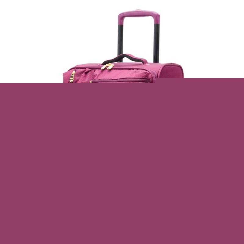 *Samantha Brown 22" Soft Side Spinner Carry-On Luggage / Suitcase—Purple