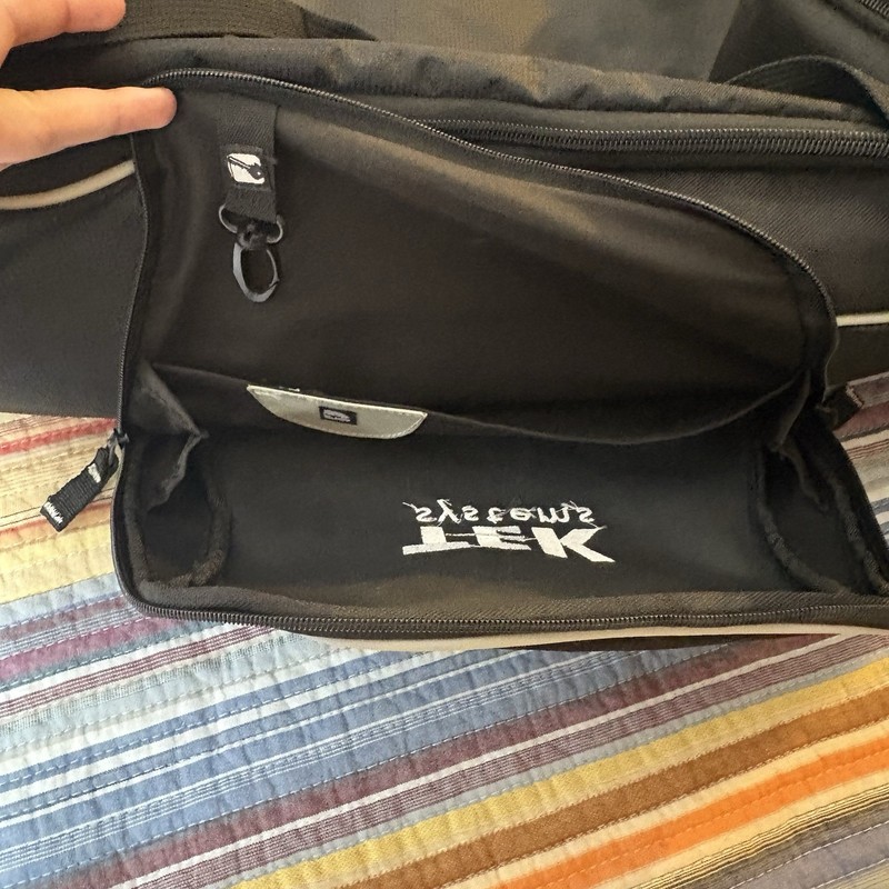 OGIO Tek Systems Branded Logo Rolling Duffel Bag Black Wheels Luggage Travel Gym gallery
