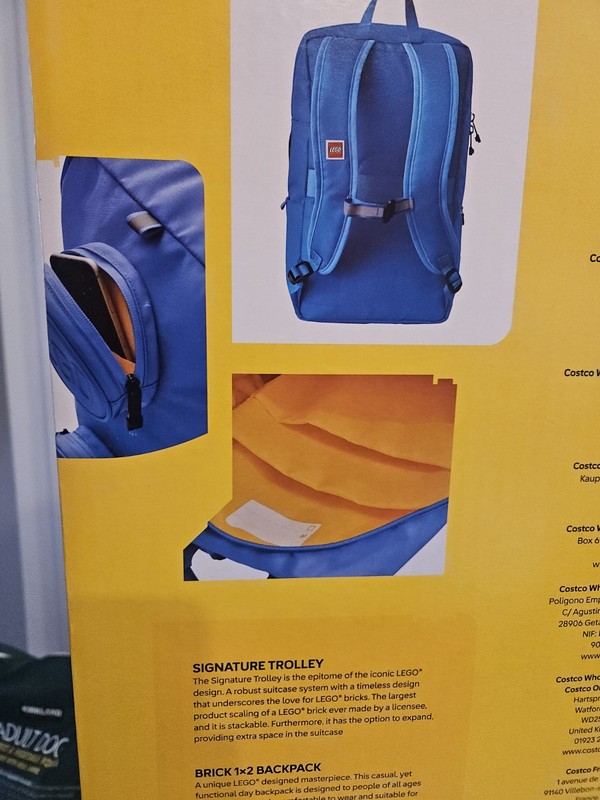 LEGO Travel Luggage Carry-On & Backpack Set Signature Brick: Blue OR Red PICK 1 gallery