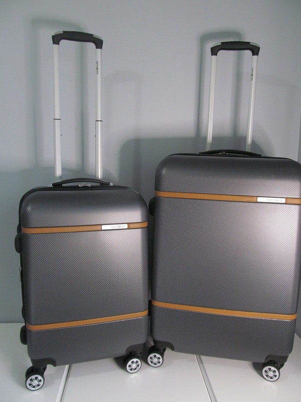 Samsonite Luggage Set-Carry On & Check In-Charcoal Britlish Saddle Accents, NWT