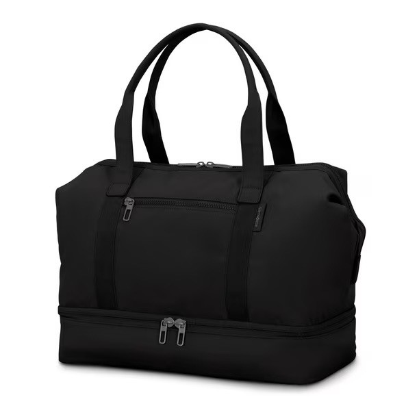 Samsonite Better than Basic Drop Bottom Weekender Duffel BLACK New w/Tags gallery