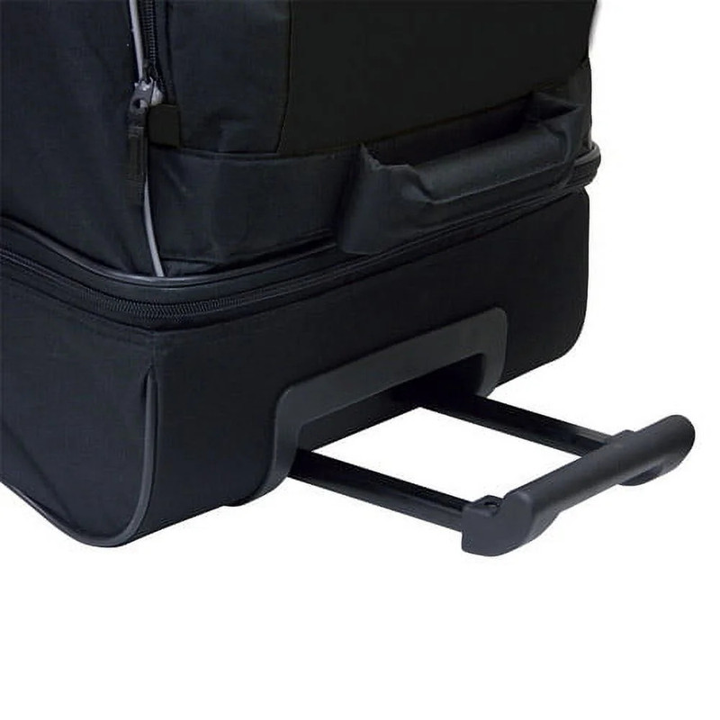 Large 36" Drop-Bottom Rolling Duffel with Telescopic Handle - Black, Best Price gallery