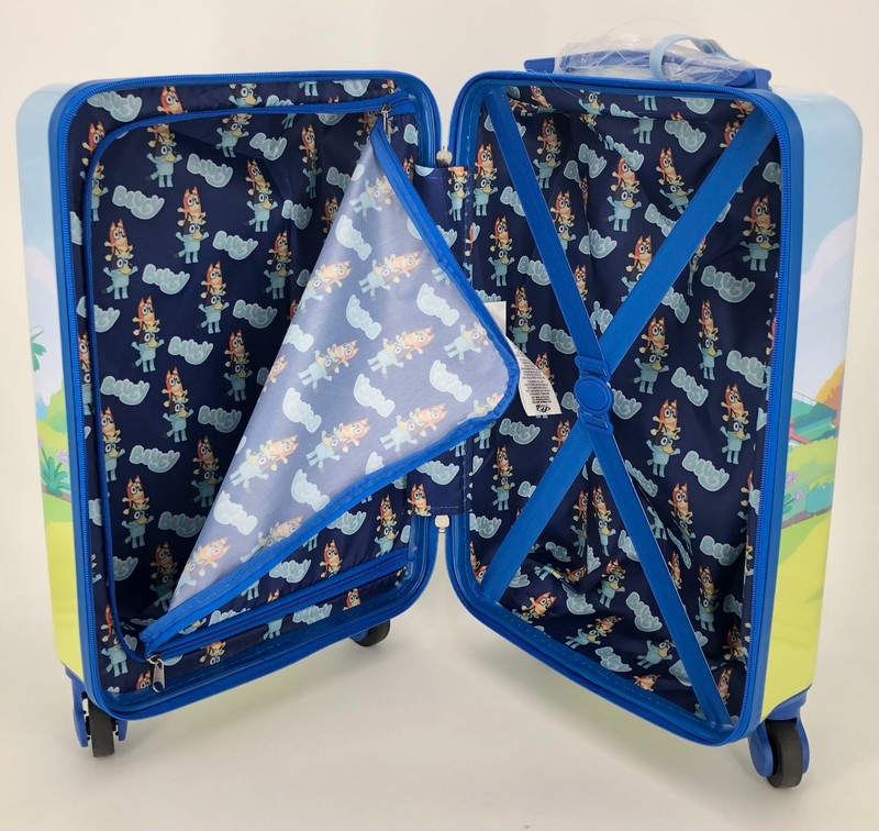Bluey Kid’s Licensed 2 Piece Luggage Set Wheeled Hardside Case Backpack Tag gallery
