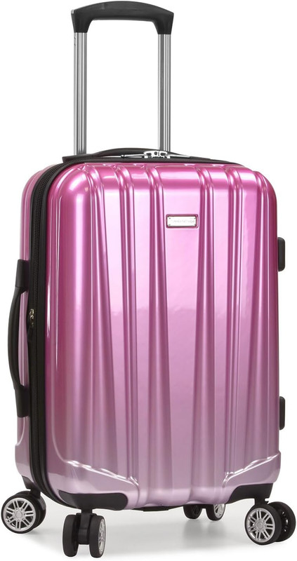Women’S Ruma II Expandable Luggage with Spinner Wheels, Ombre Pink, 21″ Carry-On