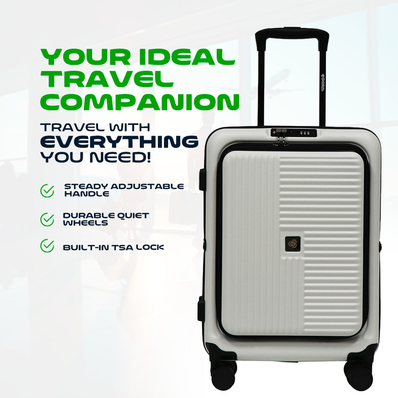 20-Inch Lightweight Collapsible Expandable Carry-On Suitcase, Airline Approved gallery
