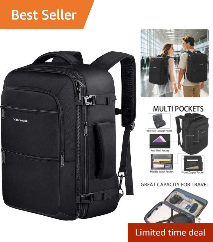 Lightweight 40L Travel Backpack – TSA Approved, Perfect for Weekend Getaways