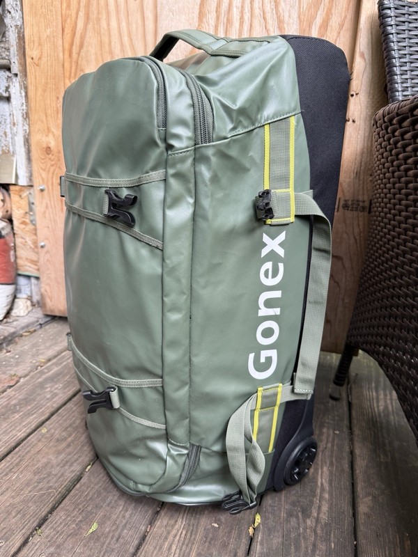 GONEX Rolling Duffle Bag With Wheels 70l Water Repellent Wheeled Travel Duffel