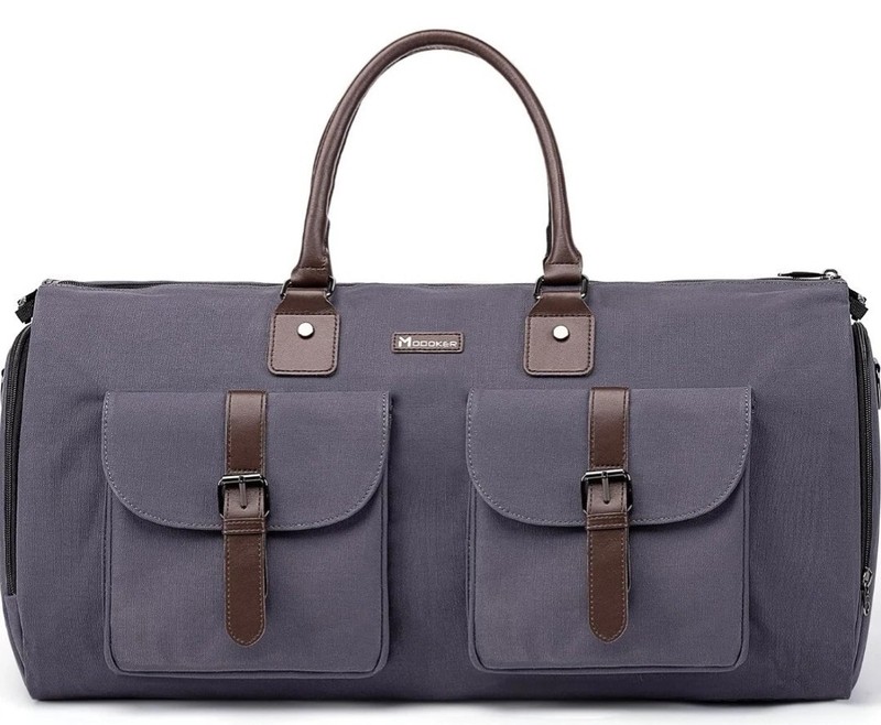 Modoker Garment Convertible Weekender Bag,Carry on Canvas Garment Duffle Bag…