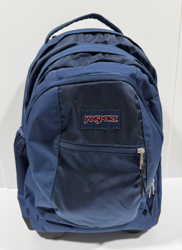 JANSPORT JS00TN89 DRIVER 8 Rolling Backpack Hybrid Bag Navy Apprx 21 x 14 x 10