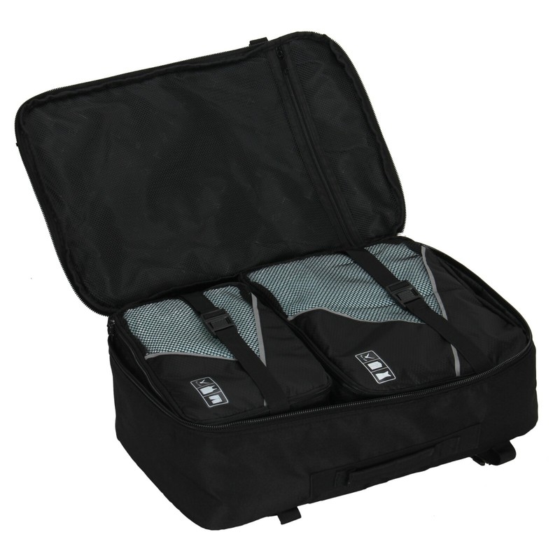 Hynes Eagle 38L Flight Approved Weekender Carry-Ons Backpack S/3 Packing Cubes gallery
