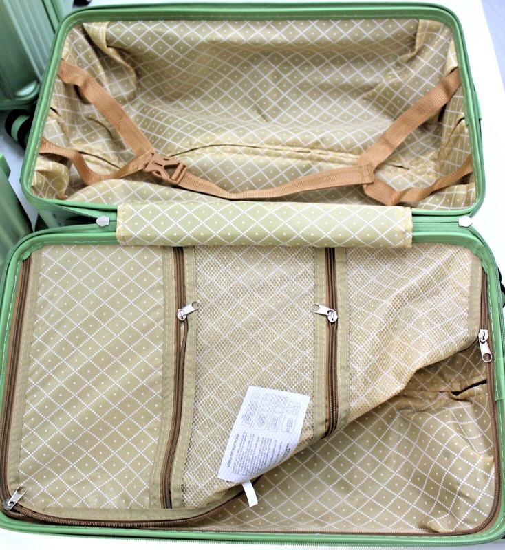 3pcs Trunk Luggage with Spinner Wheels Lightweight ABS Hard Case with TSA Lock gallery