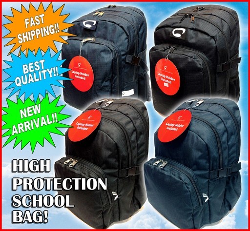 School Backpack new High Protection High School Bag top Quality Black 3141 gallery