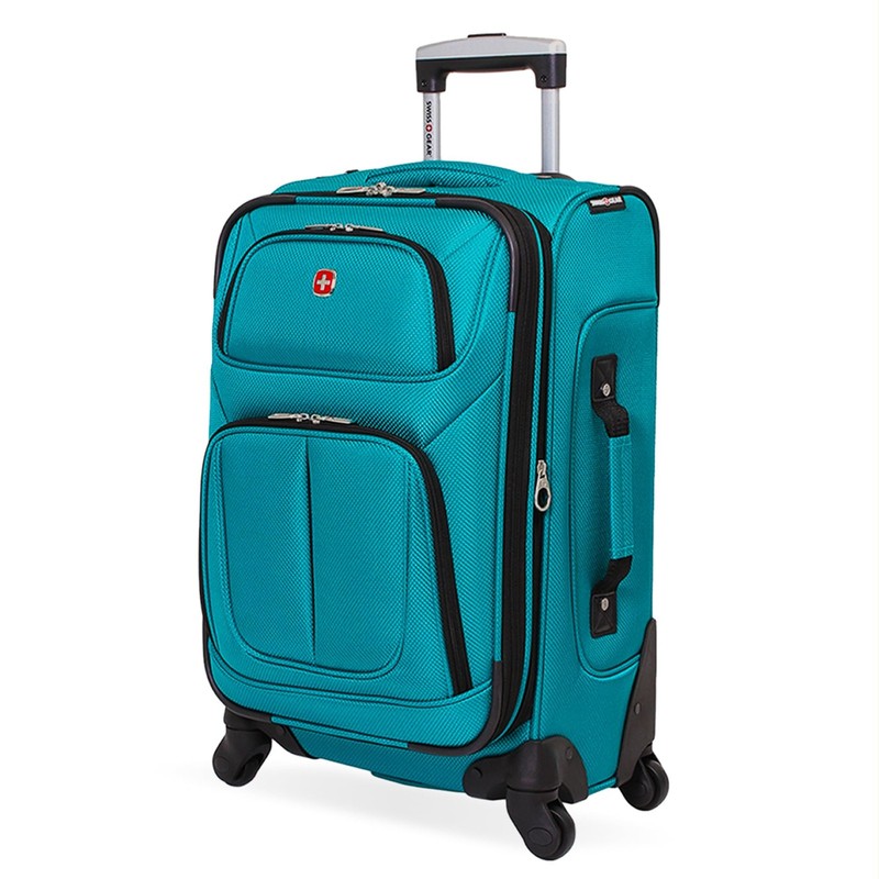SwissGear Sion Softside Expandable Luggage – Carry-On Suitcase with 360 Degre…