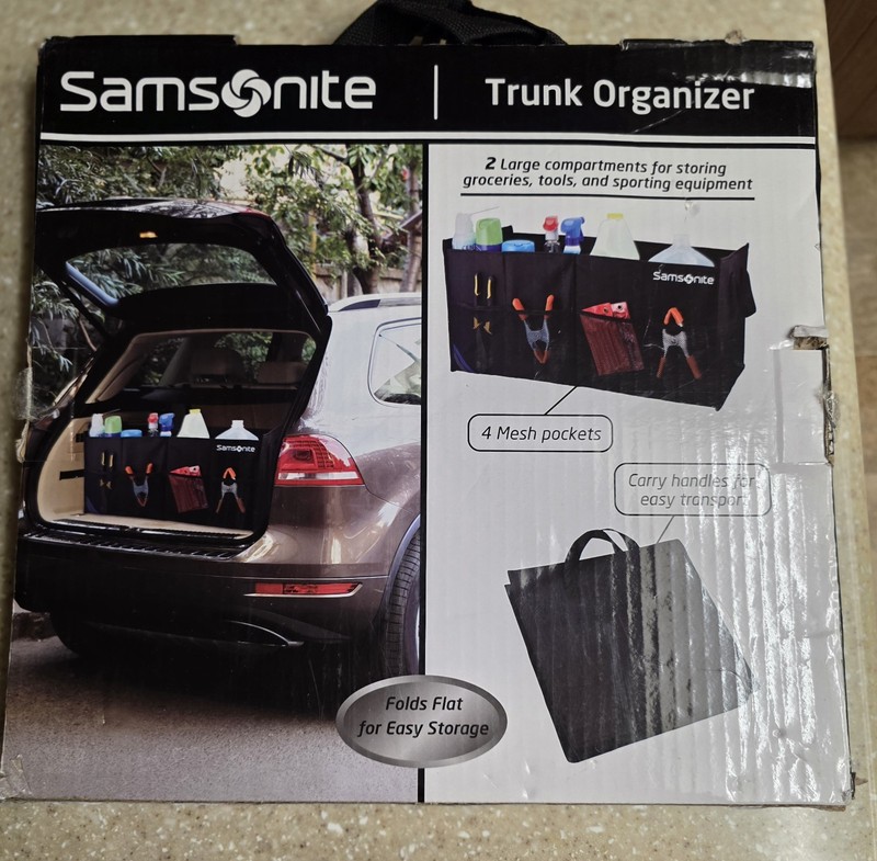 Samsonite Trunk Organizer Large Compartments Mesh Pockets Carry-On w Handles X2 gallery
