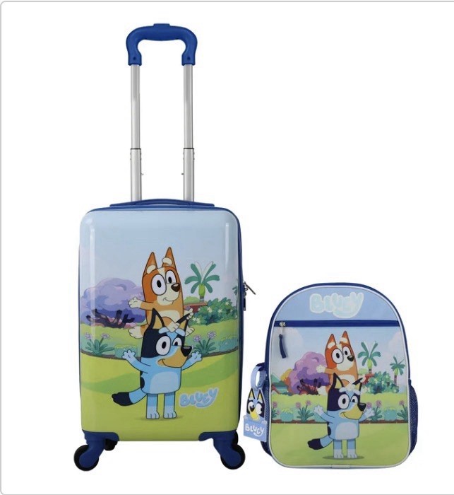 Bluey Kid’s Licensed 2 Piece Luggage Bluey Set Item 1872161 New In Seal Box gallery