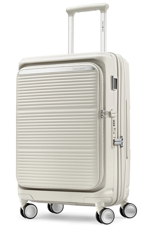Samsonite Paralux Domestic 23″ Hardside Carry-On Spinner Luggage, Stone Gray