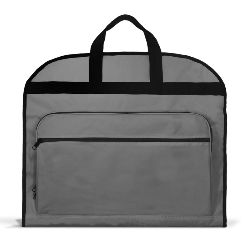 39″ Business Garment Bag Cover Suits Dresses Clothing Foldable Pockets Gray
