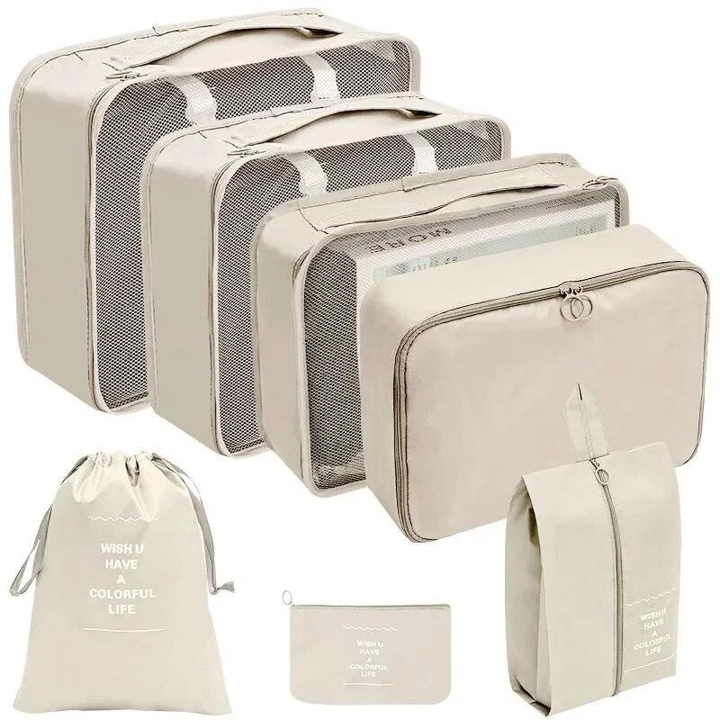 7/10 Pcs Set Travel Organizer Storage Bags Suitcase Packing Cubes Cases Portable gallery