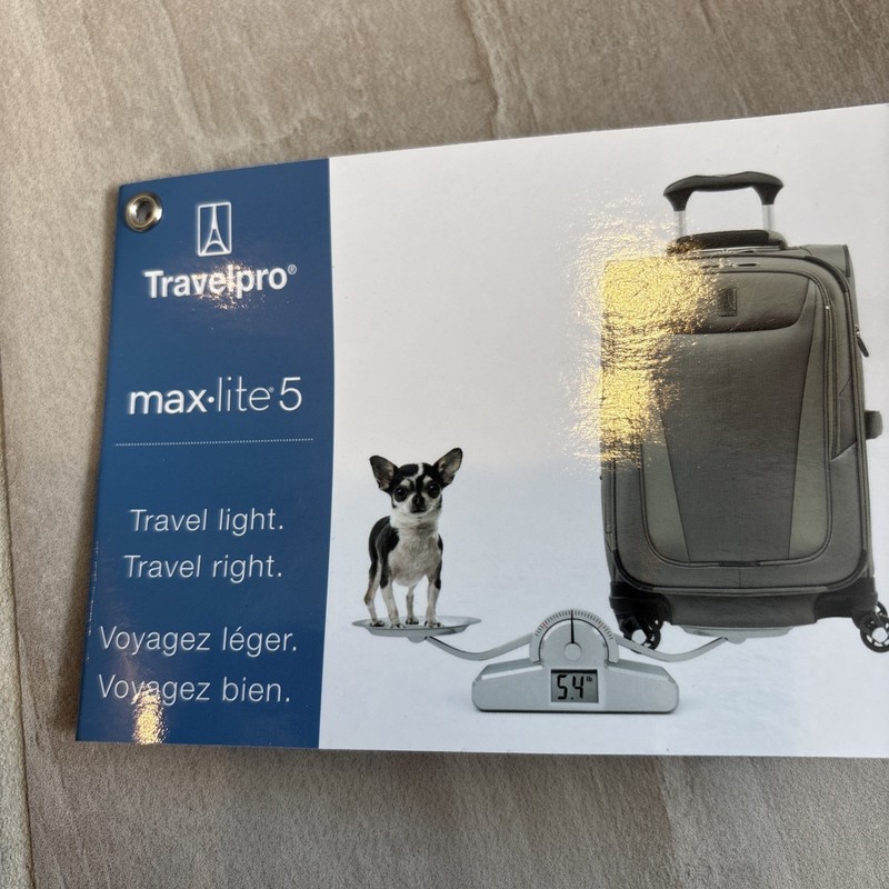 Travelpro Maxlite 5 Softside Expandable Luggage Spinner 4 Wheels 21" Black New gallery