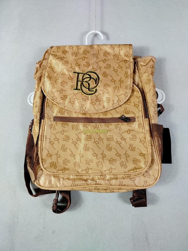 Rocawear Beige 16in Backpack Soft Case Adjustable Straps Unisex Daypack Bag